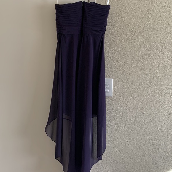NWT David’s Bridal bridesmaid dress Hight-Low size 6 Lapis color - Picture 4 of 9